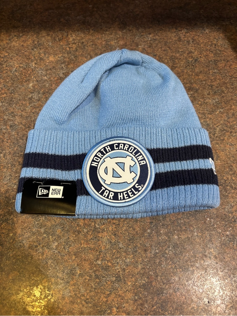 New Era North Carolina Tar Heels Light Blue & Navy Knit Beanie